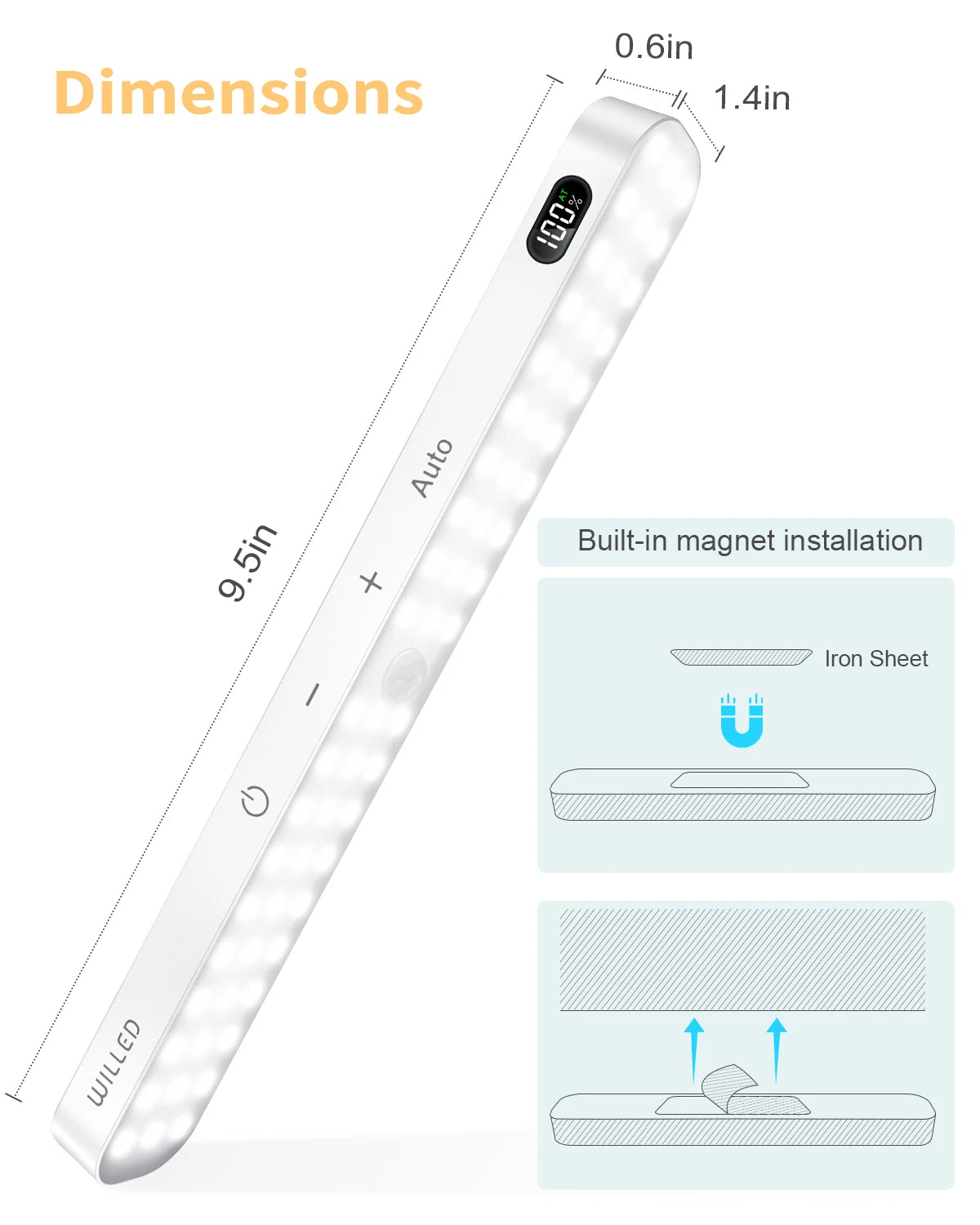 ⭐ MOTIONGLOWCO™ 60-LED Motion Sensor Light Bar (2 Pack)