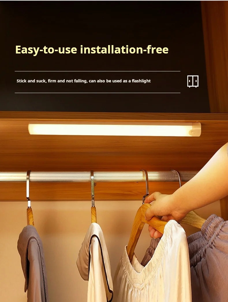 MOTIONGLOWCO 1pc Wireless Rechargeable LED Motion Sensor Cabinet Light