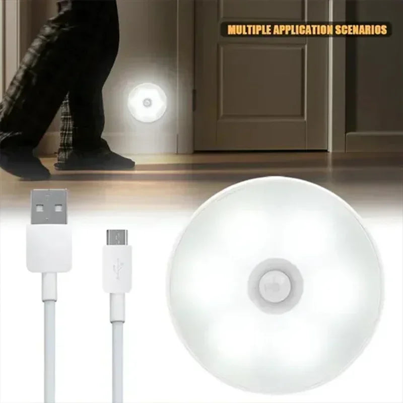 MotionGlowCo Motion Sensor Night Light – USB Rechargeable, Wireless & Magnetic for Closet & Stairs