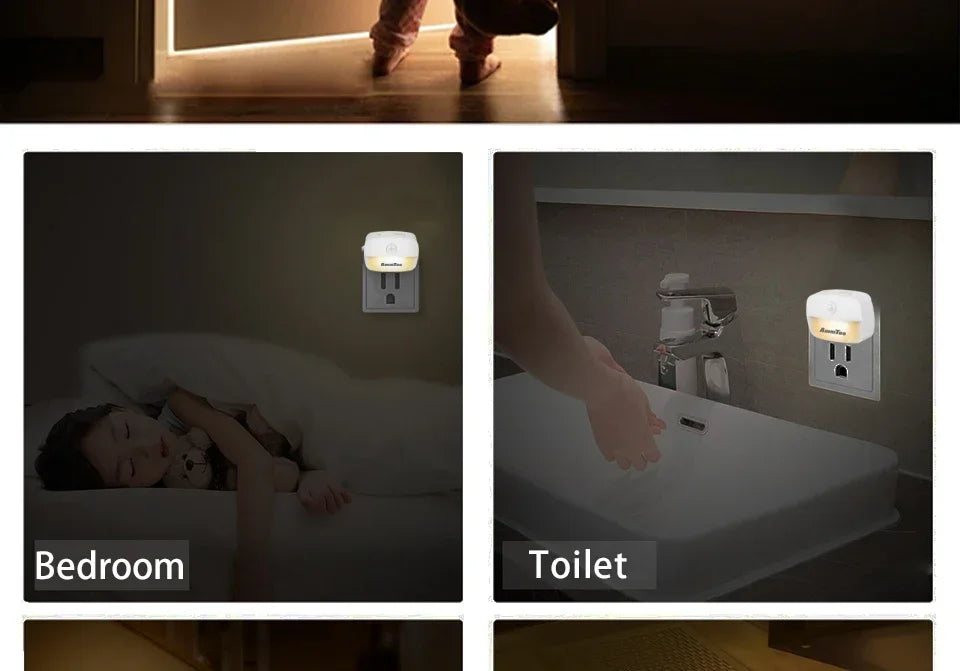 MotionGlowCo PIR Night Light – Auto On/Off, Perfect for Bedroom & Closet